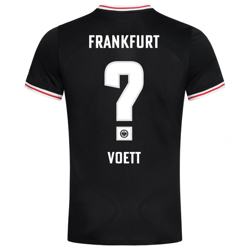 Kandiny Niño Camiseta Johannes Voett #0 Negro 2ª Equipación 2023/24 La Camisa México