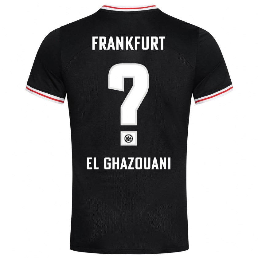 Kandiny Bambino Maglia Mohamed El Ghazouani #0 Nero Kit Gara Away 2023/24 Maglietta