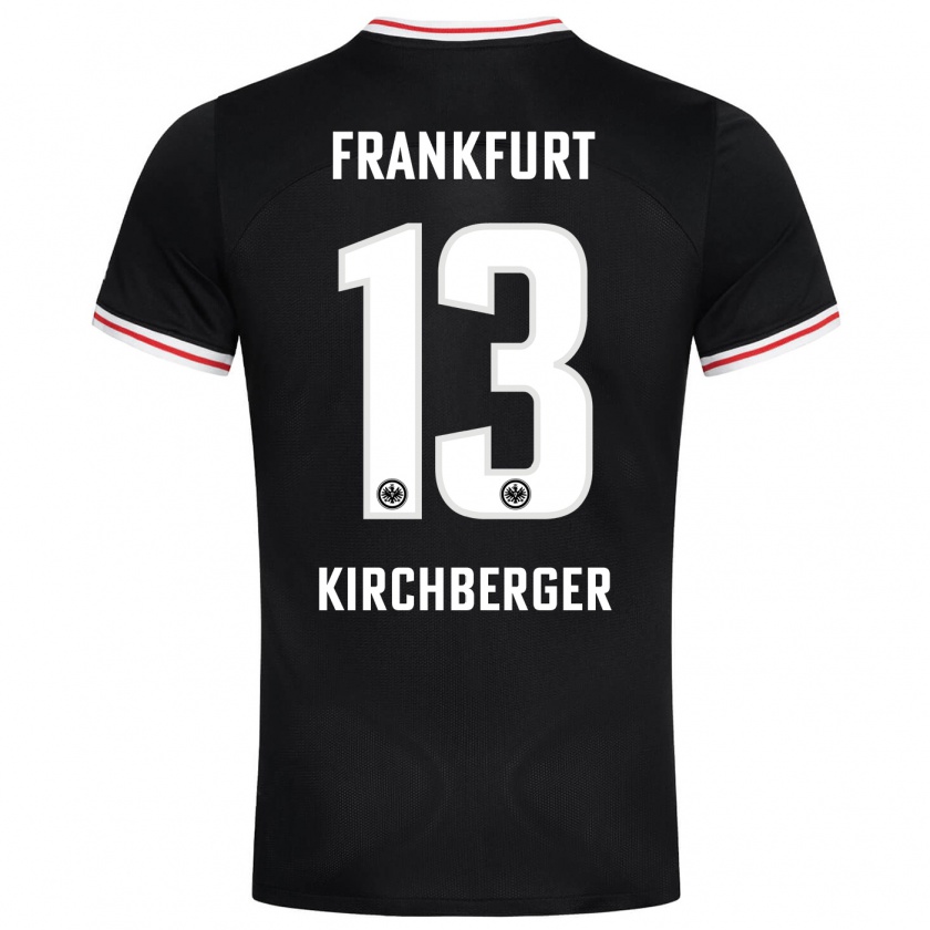 Kandiny Bambino Maglia Virginia Kirchberger #13 Nero Kit Gara Away 2023/24 Maglietta