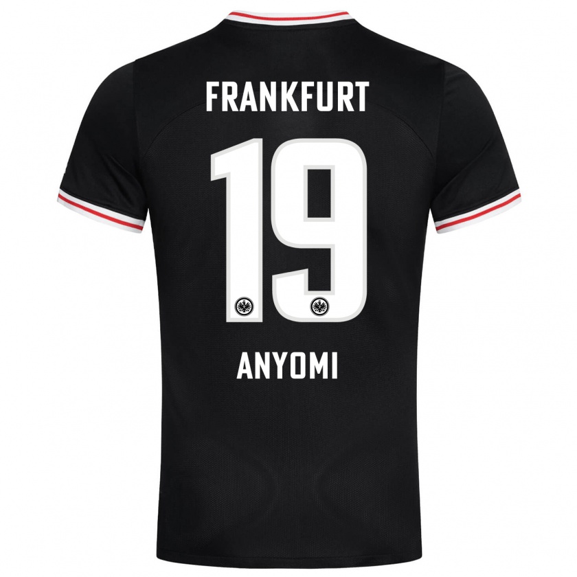 Kandiny Bambino Maglia Nicole Anyomi #19 Nero Kit Gara Away 2023/24 Maglietta