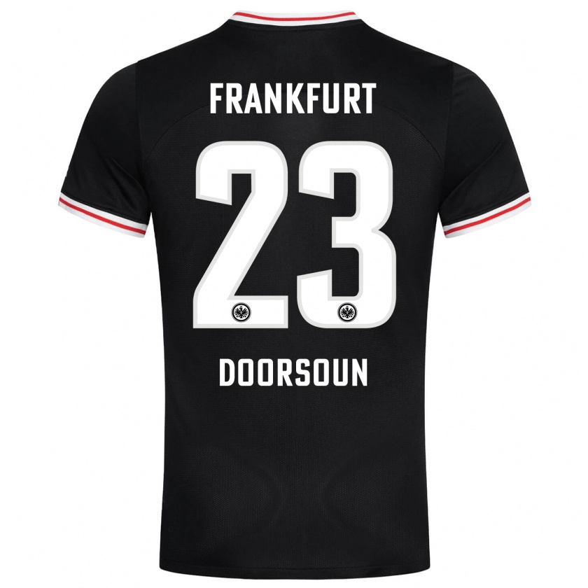 Kandiny Bambino Maglia Sara Doorsoun-Khajeh #23 Nero Kit Gara Away 2023/24 Maglietta