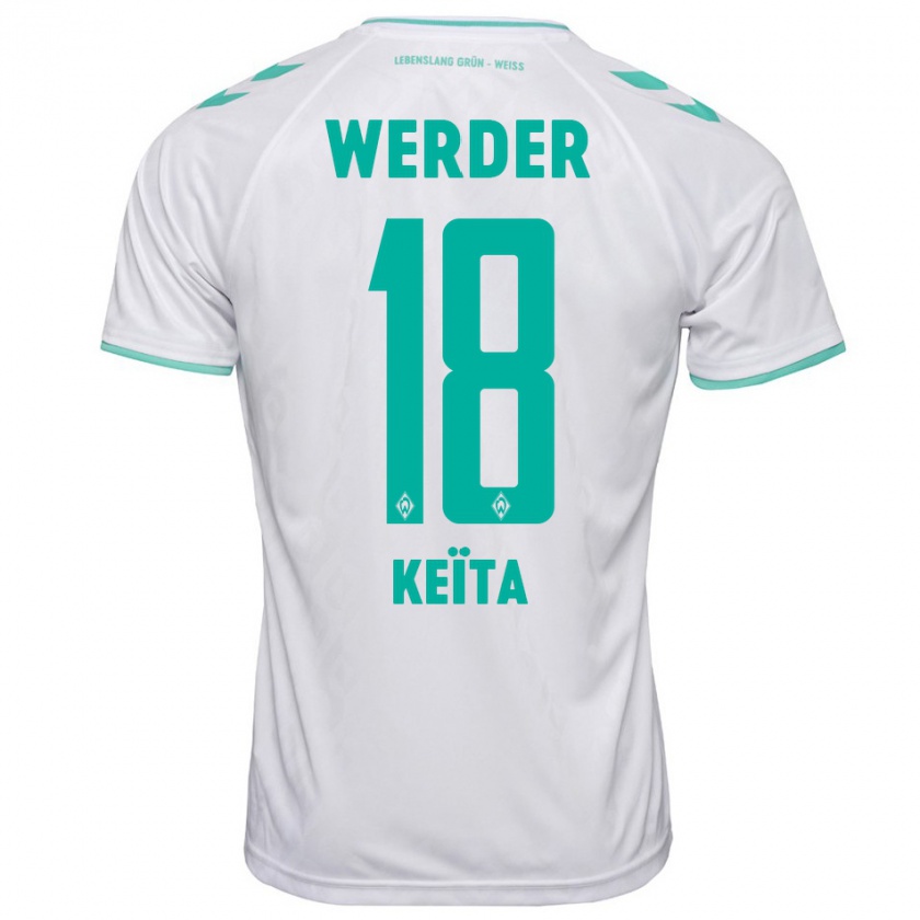 Kandiny Bambino Maglia Naby Keïta #18 Bianco Kit Gara Away 2023/24 Maglietta