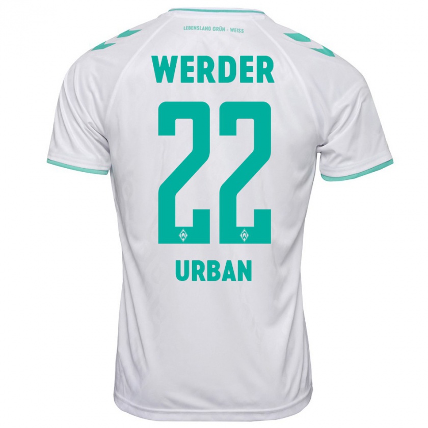 Kandiny Bambino Maglia Linus Urban #22 Bianco Kit Gara Away 2023/24 Maglietta