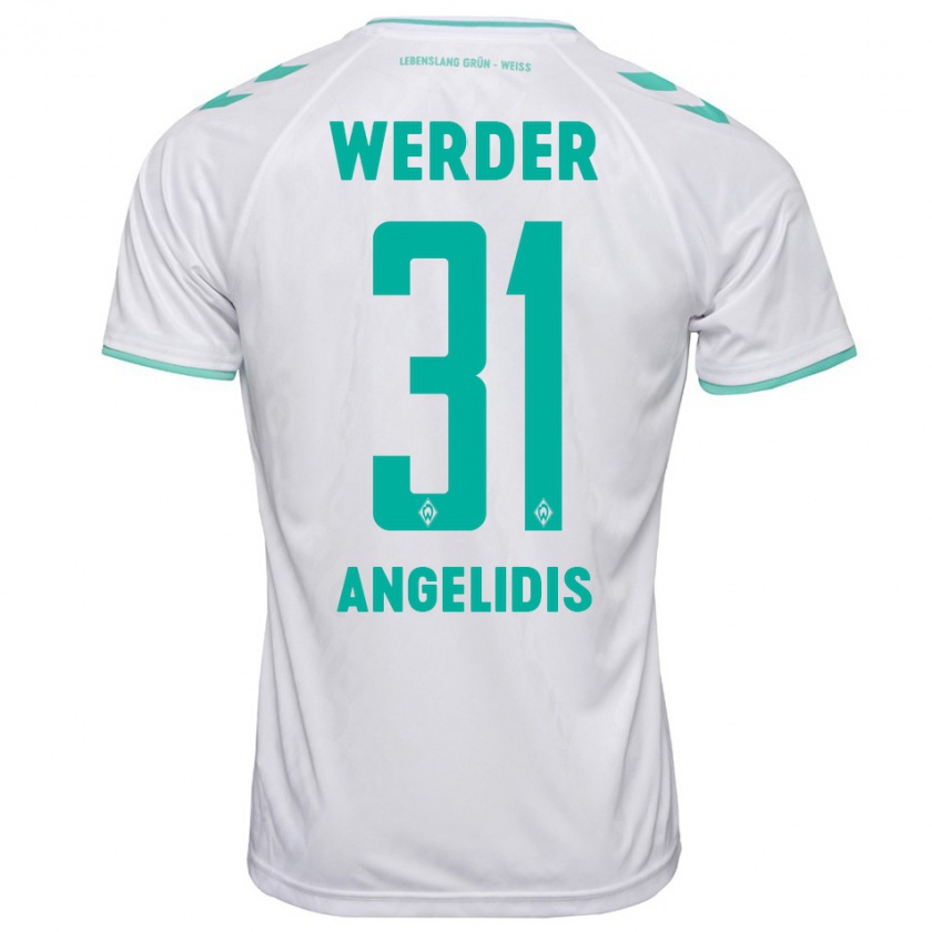 Kandiny Kinder Spyros Angelidis #31 Weiß Auswärtstrikot Trikot 2023/24 T-Shirt Österreich