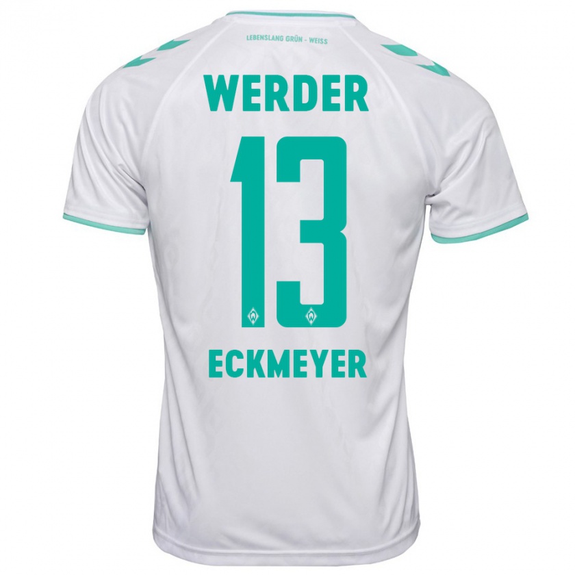 Kandiny Bambino Maglia Tjark Eckmeyer #13 Bianco Kit Gara Away 2023/24 Maglietta