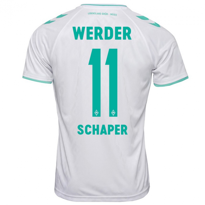 Kandiny Bambino Maglia Wilken Schaper #11 Bianco Kit Gara Away 2023/24 Maglietta