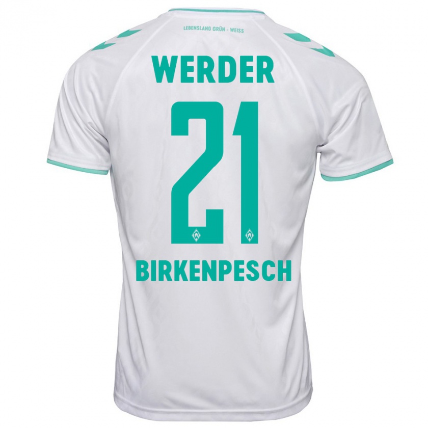 Kandiny Bambino Maglia Noah Birkenpesch #21 Bianco Kit Gara Away 2023/24 Maglietta