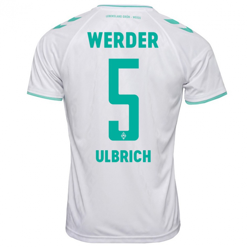 Kandiny Bambino Maglia Michelle Ulbrich #5 Bianco Kit Gara Away 2023/24 Maglietta