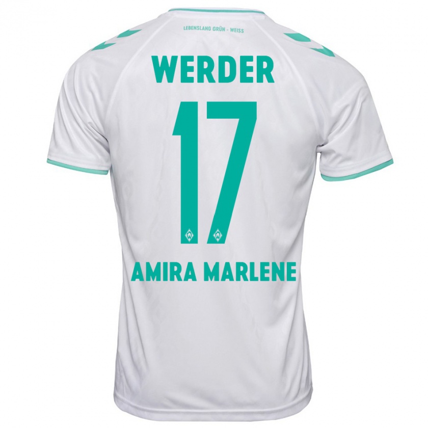 Kandiny Kinderen Amira Marlene Dahl #17 Wit Uitshirt Uittenue 2023/24 T-Shirt België