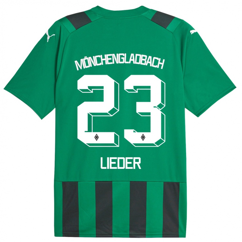 Kandiny Kinderen Michel Lieder #23 Zwart Groen Uitshirt Uittenue 2023/24 T-Shirt België