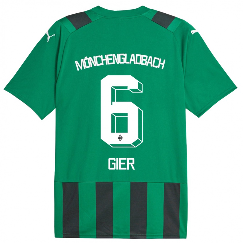 Kandiny Kinder Madeline Gier #6 Schwarz Grün Auswärtstrikot Trikot 2023/24 T-Shirt Österreich