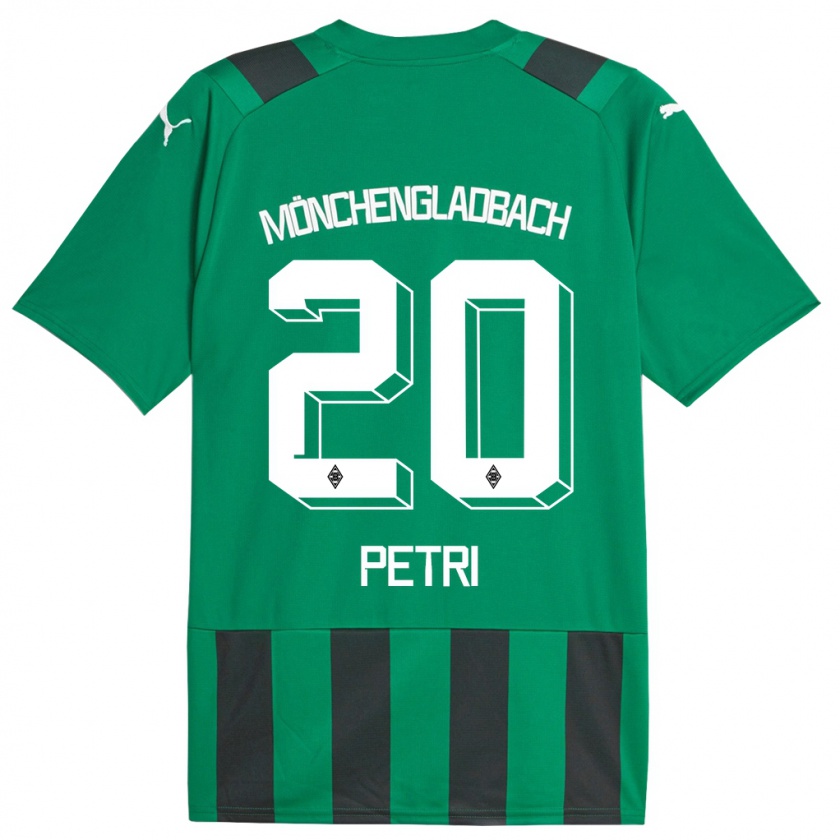 Kandiny Bambino Maglia Paula Petri #20 Nero Verde Kit Gara Away 2023/24 Maglietta