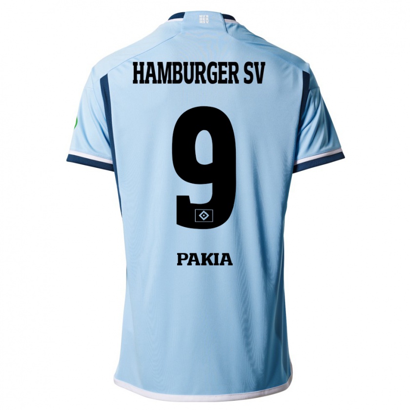 Kandiny Bambino Maglia Ware Pakia #9 Blu Kit Gara Away 2023/24 Maglietta