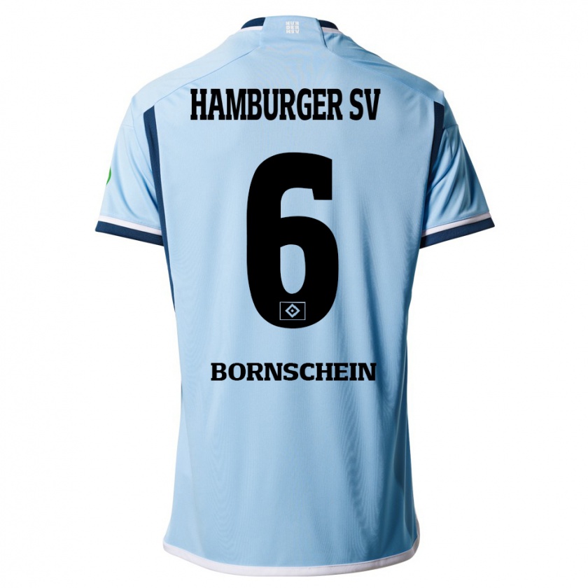 Kandiny Kinder Lukas Bornschein #6 Blau Auswärtstrikot Trikot 2023/24 T-Shirt Österreich