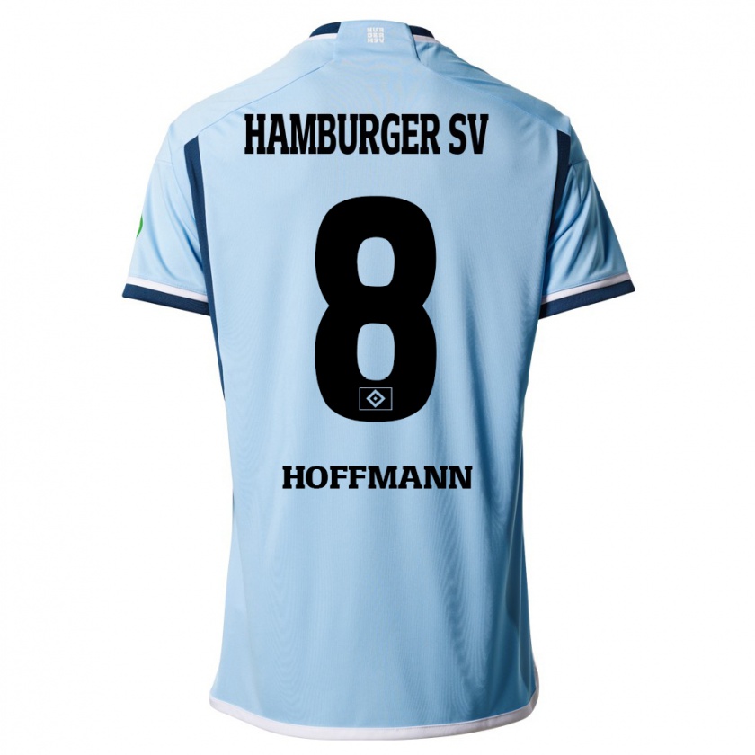 Kandiny Bambino Maglia Nick Hoffmann #8 Blu Kit Gara Away 2023/24 Maglietta