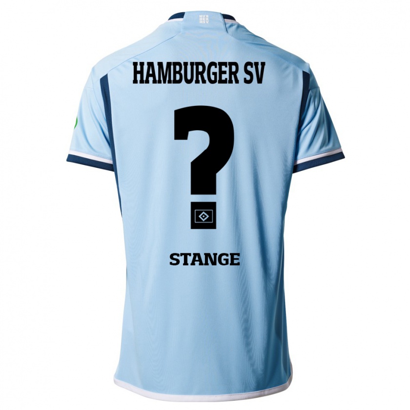 Kandiny Bambino Maglia Tobias Stange #0 Blu Kit Gara Away 2023/24 Maglietta