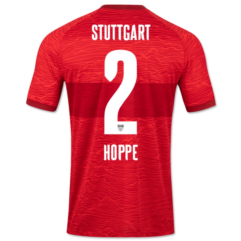 Kandiny Kinder Mattis Hoppe #2 Rot Auswärtstrikot Trikot 2023/24 T-Shirt Österreich