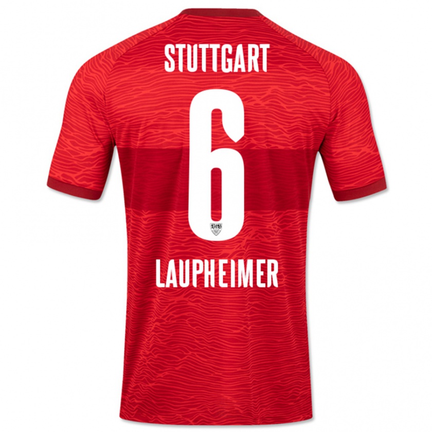 Kandiny Kinder Lukas Laupheimer #6 Rot Auswärtstrikot Trikot 2023/24 T-Shirt Österreich