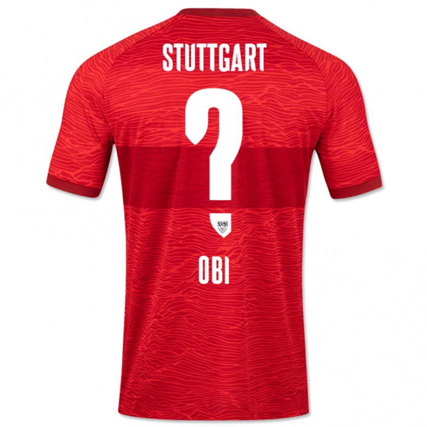 Kandiny Kinder Collin Obi #0 Rot Auswärtstrikot Trikot 2023/24 T-Shirt Österreich