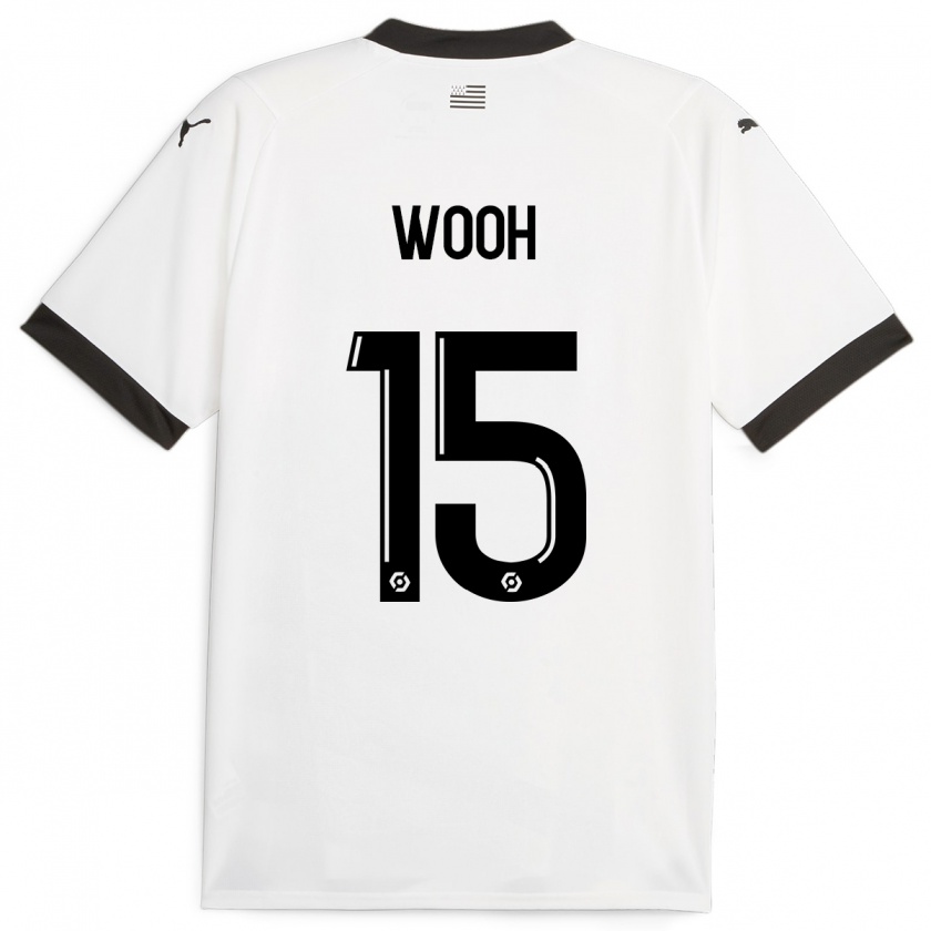 Kandiny Kinder Christopher Wooh #15 Weiß Auswärtstrikot Trikot 2023/24 T-Shirt Österreich