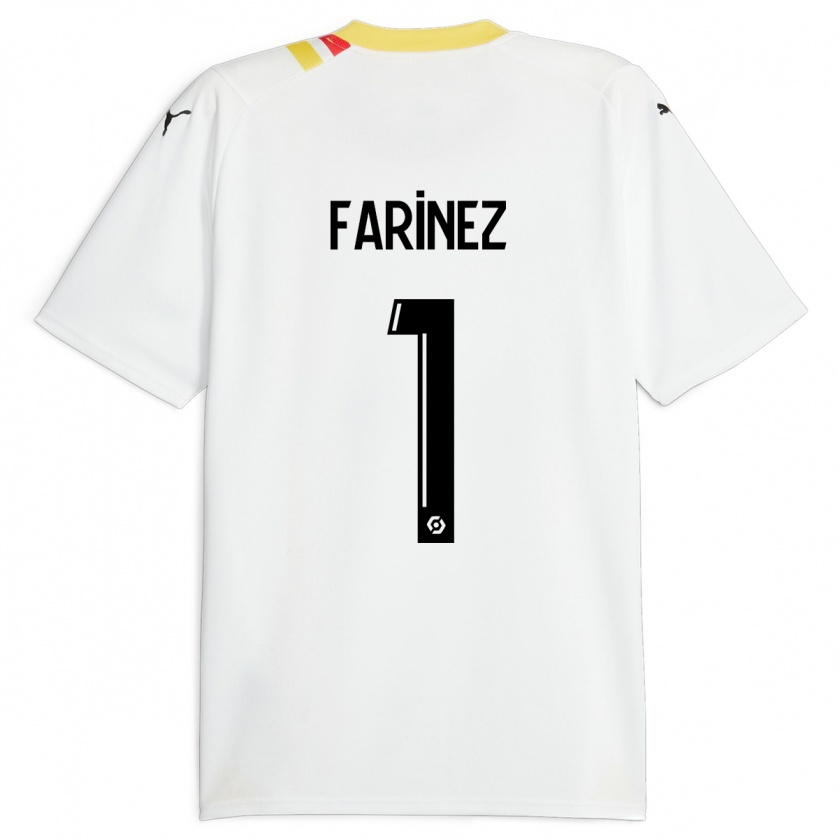 Kandiny Bambino Maglia Wuilker Fariñez #1 Nero Kit Gara Away 2023/24 Maglietta