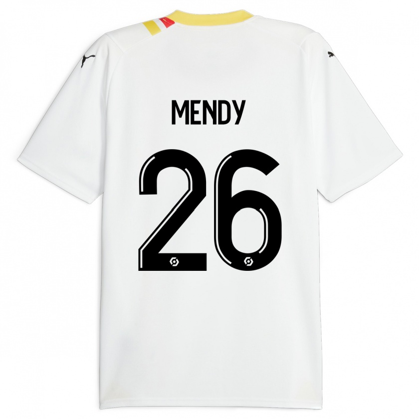 Kandiny Bambino Maglia Nampalys Mendy #26 Nero Kit Gara Away 2023/24 Maglietta