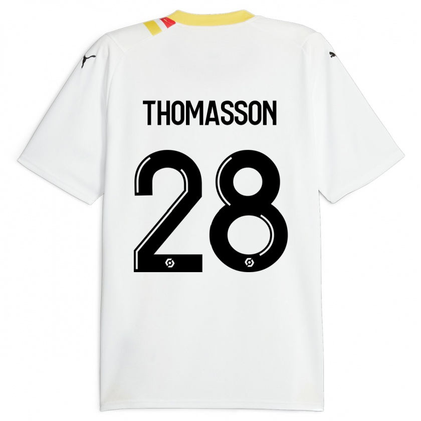 Kandiny Kinderen Adrien Thomasson #28 Zwart Uitshirt Uittenue 2023/24 T-Shirt België