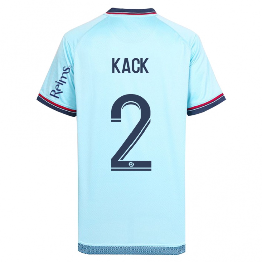 Kandiny Bambino Maglia Mathilde Kack #2 Cielo Blu Kit Gara Away 2023/24 Maglietta