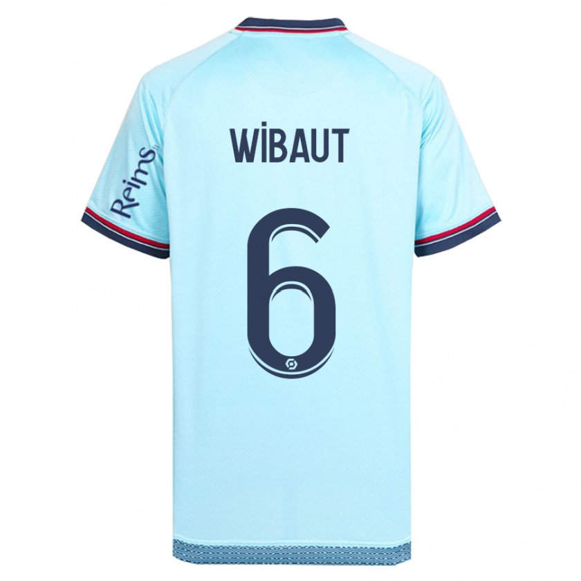 Kandiny Bambino Maglia Clara Wibaut #6 Cielo Blu Kit Gara Away 2023/24 Maglietta