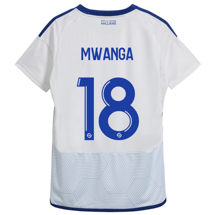 Kandiny Kinderen Junior Mwanga #18 Wit Uitshirt Uittenue 2023/24 T-Shirt België