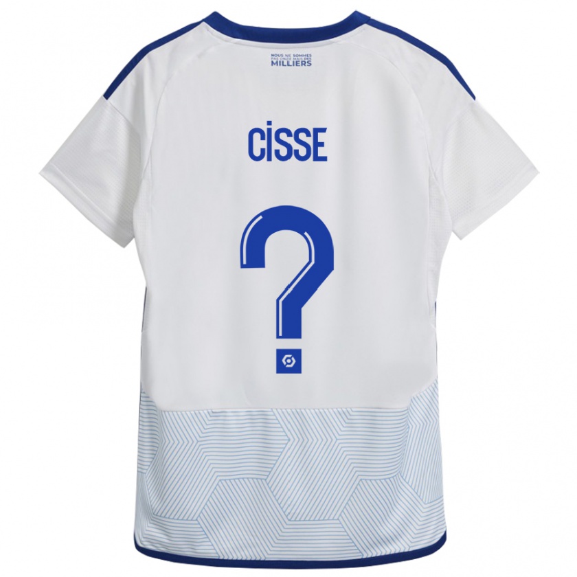 Kandiny Bambino Maglia Louis Cisse #0 Bianco Kit Gara Away 2023/24 Maglietta