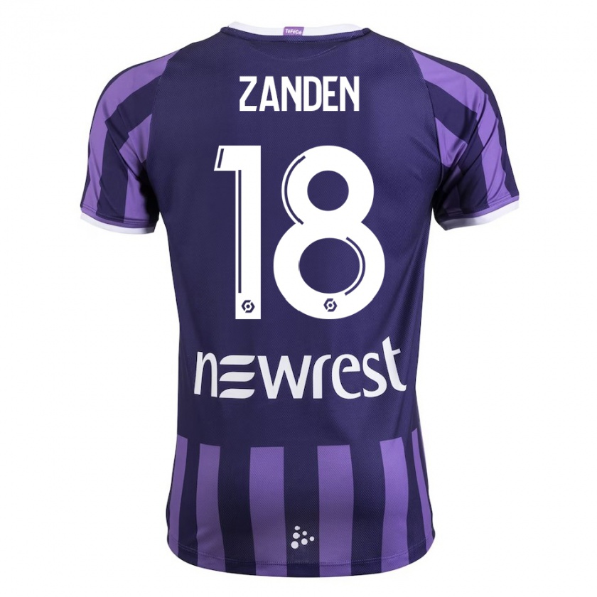 Kandiny Niño Camiseta Oliver Zandén #18 Morado 2ª Equipación 2023/24 La Camisa