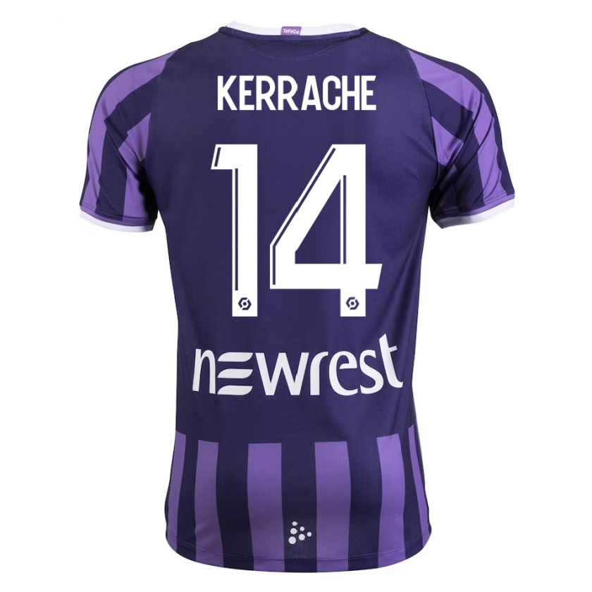 Kandiny Niño Camiseta Marina Kerrache #14 Morado 2ª Equipación 2023/24 La Camisa