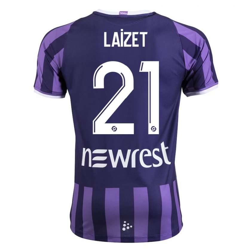 Kandiny Bambino Maglia Emma Laizet #21 Porpora Kit Gara Away 2023/24 Maglietta