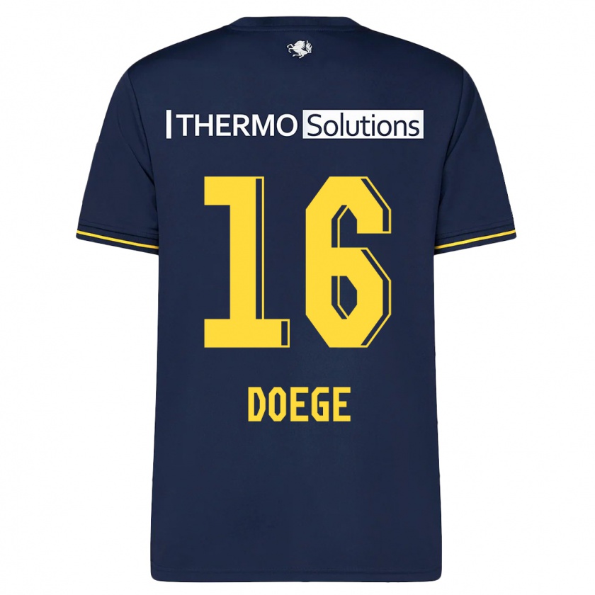 Kandiny Bambino Maglia Leonie Doege #16 Marina Militare Kit Gara Away 2023/24 Maglietta