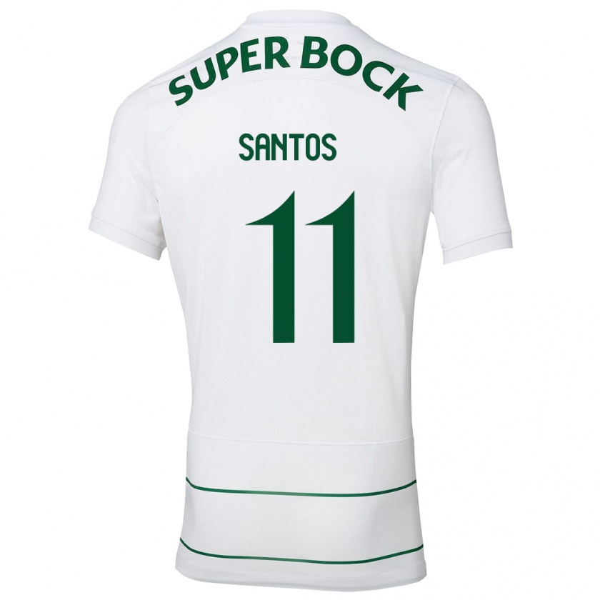 Kandiny Niño Camiseta Nuno Santos #11 Blanco 2ª Equipación 2023/24 La Camisa