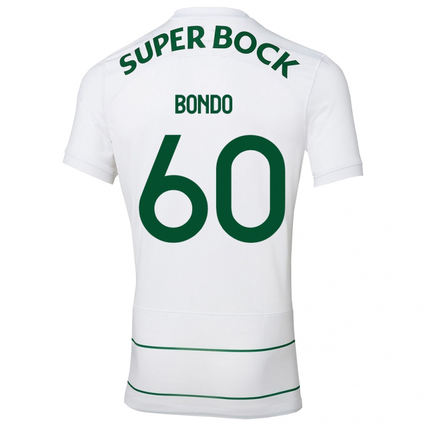 Kandiny Bambino Maglia Pedro Bondo #60 Bianco Kit Gara Away 2023/24 Maglietta