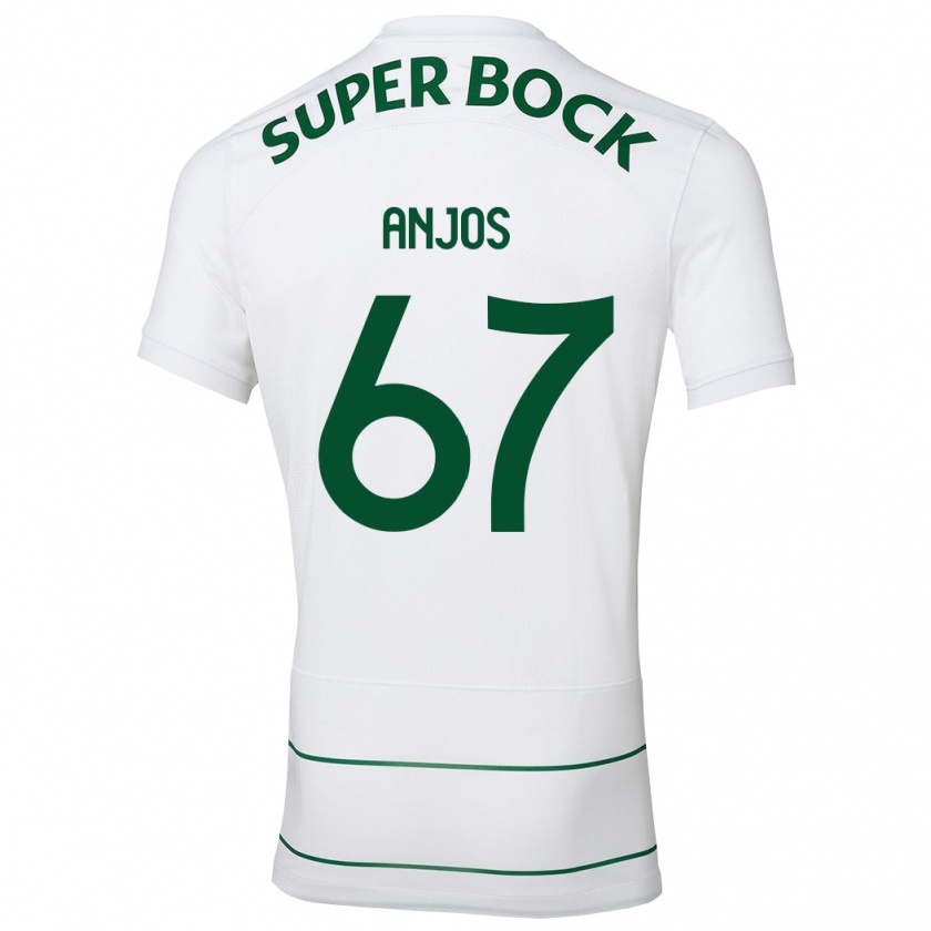 Kandiny Niño Camiseta Lucas Anjos #67 Blanco 2ª Equipación 2023/24 La Camisa