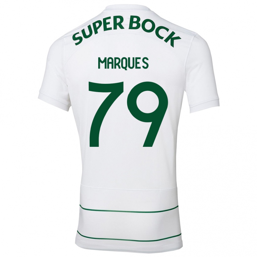 Kandiny Bambino Maglia Rodrigo Marquês #79 Bianco Kit Gara Away 2023/24 Maglietta