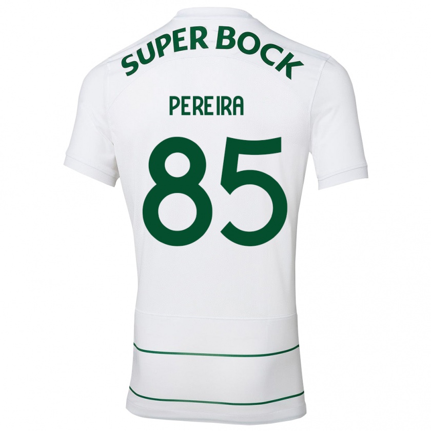 Kandiny Bambino Maglia João Pereira #85 Bianco Kit Gara Away 2023/24 Maglietta