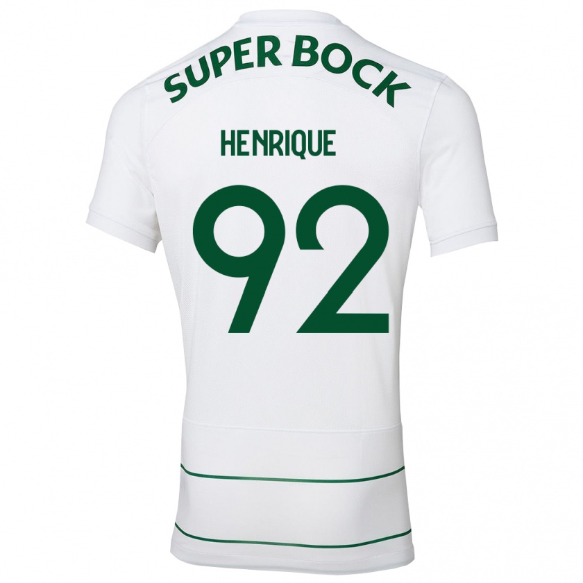 Kandiny Bambino Maglia Eduardo Henrique #92 Bianco Kit Gara Away 2023/24 Maglietta