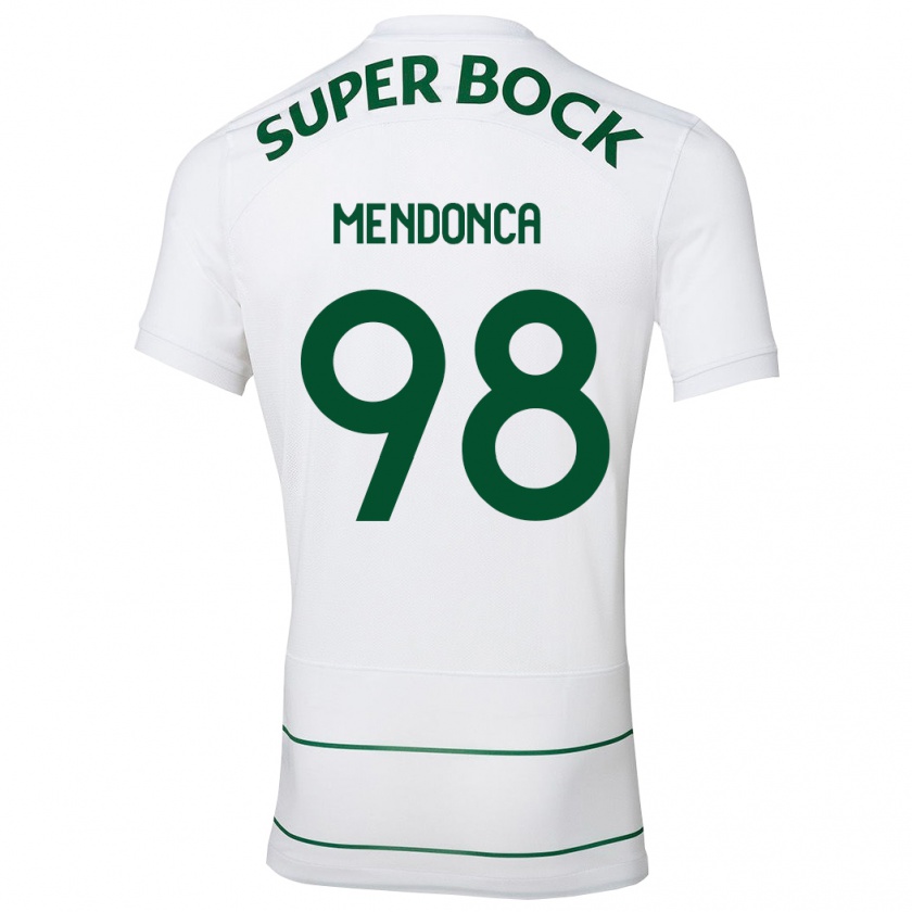 Kandiny Bambino Maglia Manuel Mendonça #98 Bianco Kit Gara Away 2023/24 Maglietta