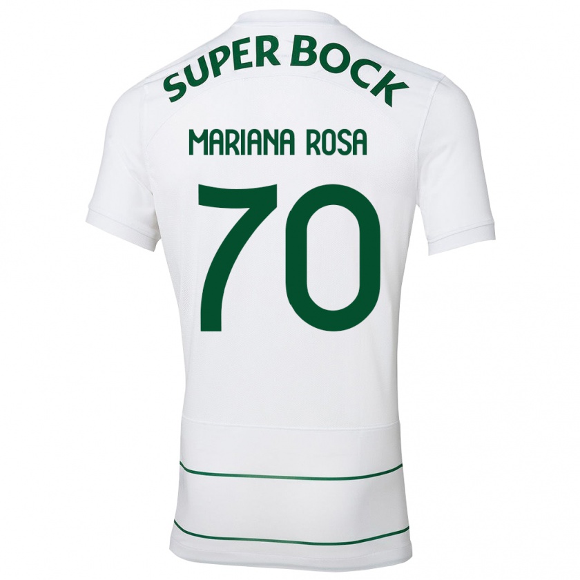 Kandiny Bambino Maglia Mariana Silva Pinto Vilaça Da Rosa #70 Bianco Kit Gara Away 2023/24 Maglietta