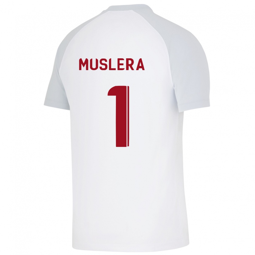 Kandiny Kinderen Fernando Muslera #1 Wit Uitshirt Uittenue 2023/24 T-Shirt België