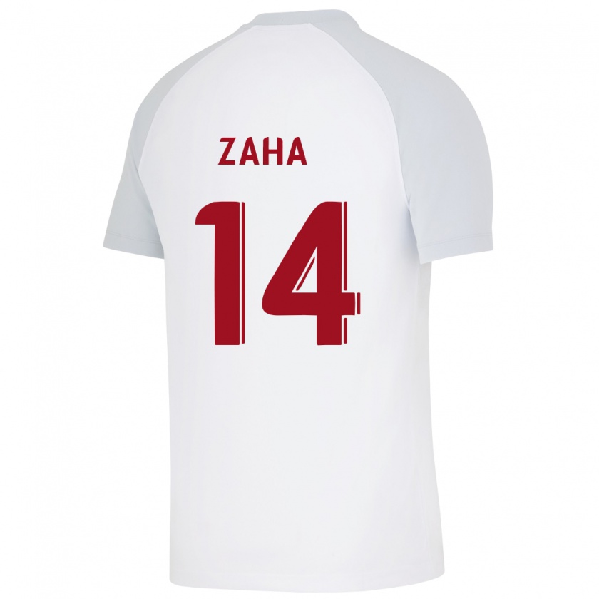 Kandiny Bambino Maglia Wilfried Zaha #14 Bianco Kit Gara Away 2023/24 Maglietta