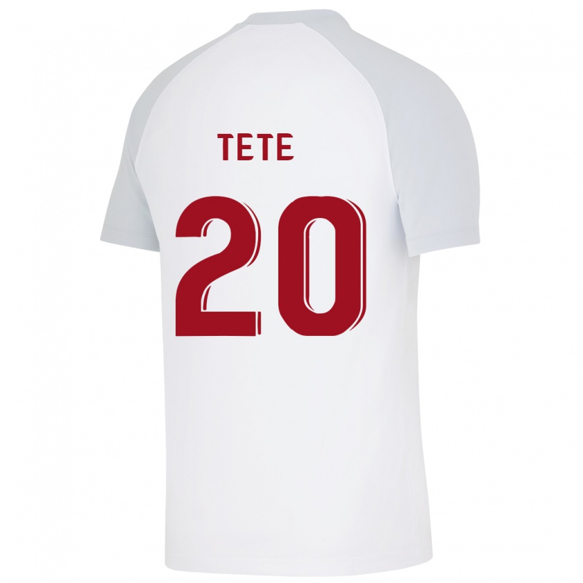 Kandiny Bambino Maglia Tetê #20 Bianco Kit Gara Away 2023/24 Maglietta