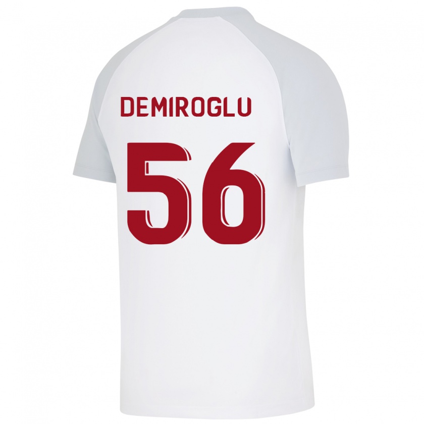 Kandiny Bambino Maglia Baran Demiroğlu #56 Bianco Kit Gara Away 2023/24 Maglietta