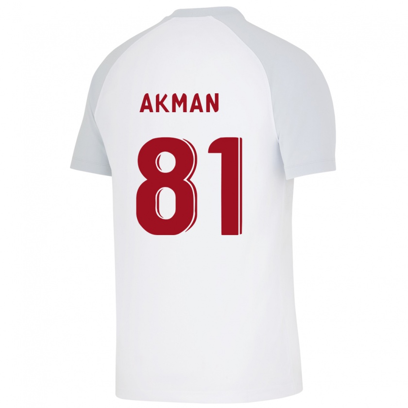 Kandiny Niño Camiseta Hamza Akman #81 Blanco 2ª Equipación 2023/24 La Camisa