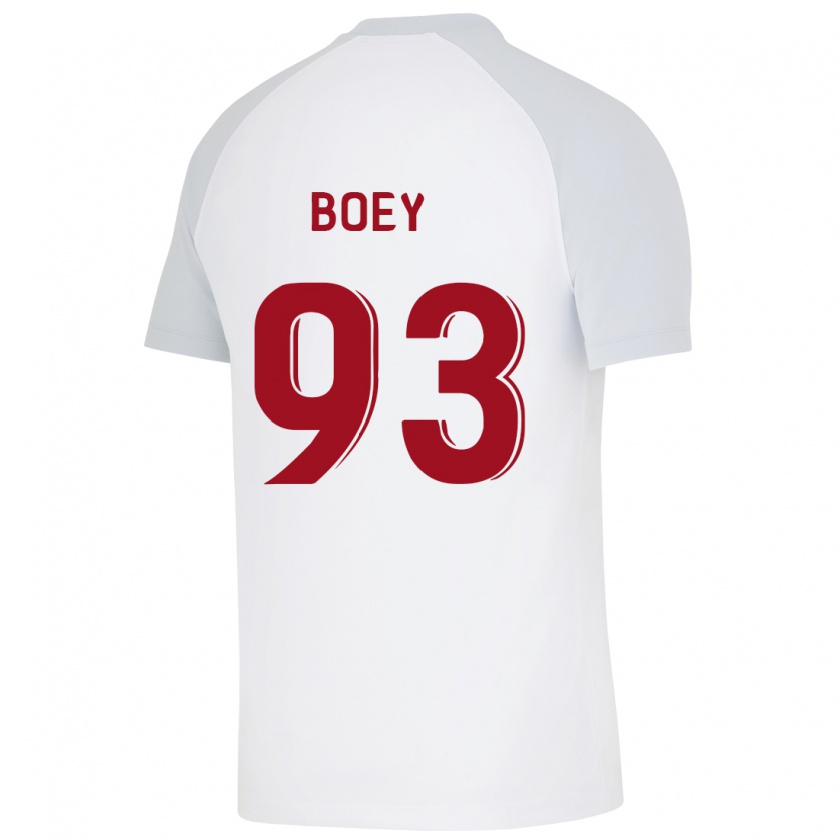 Kandiny Bambino Maglia Sacha Boey #93 Bianco Kit Gara Away 2023/24 Maglietta