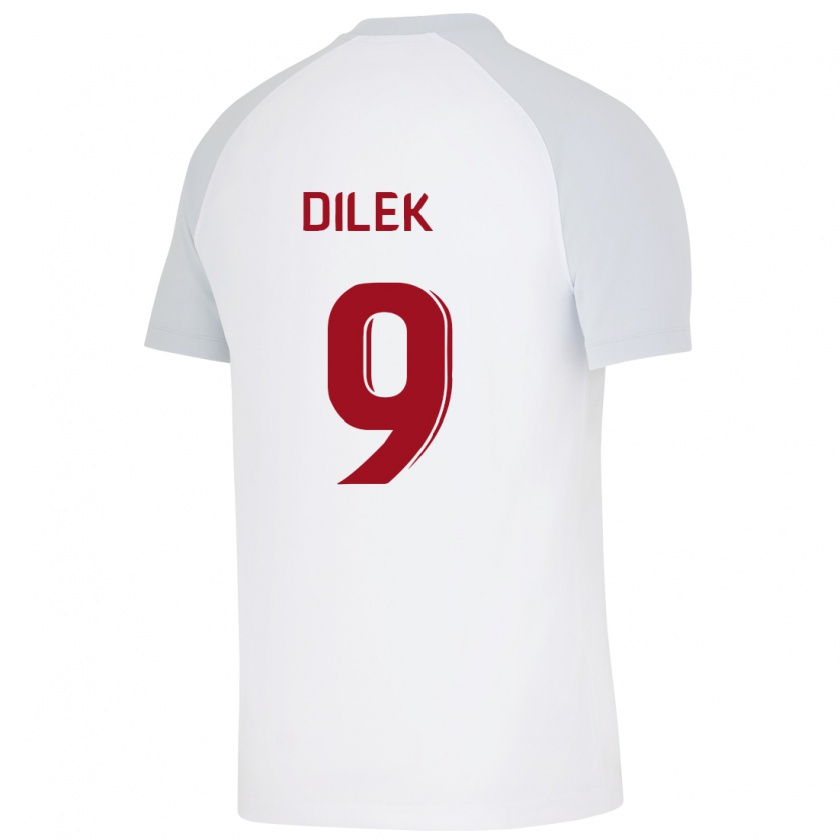 Kandiny Niño Camiseta Yalin Dilek #9 Blanco 2ª Equipación 2023/24 La Camisa